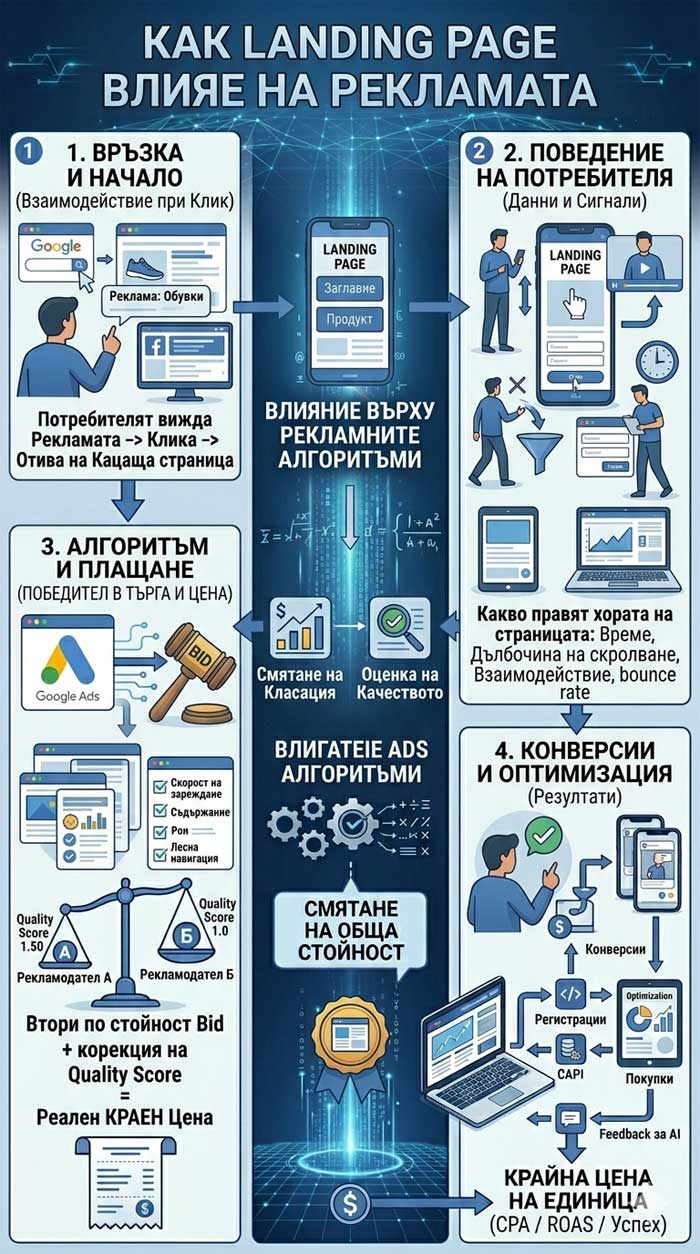 Как landing page влияе на рекламата (мега подробно ръководство)