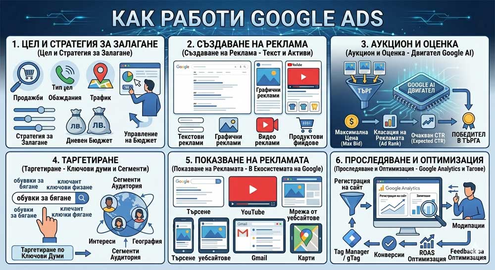 Как работи Google Ads – подробно ръководство за начинаещи и бизнеси