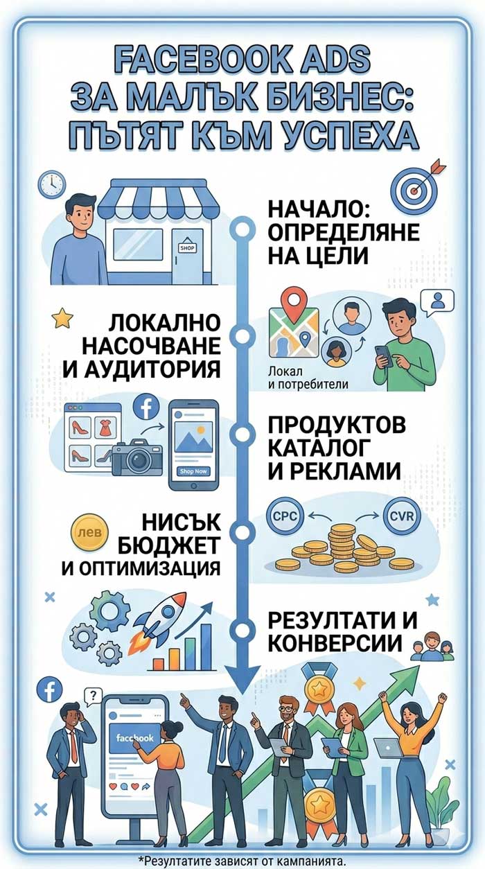 Facebook Ads за малък бизнес – подробно ръководство с примери