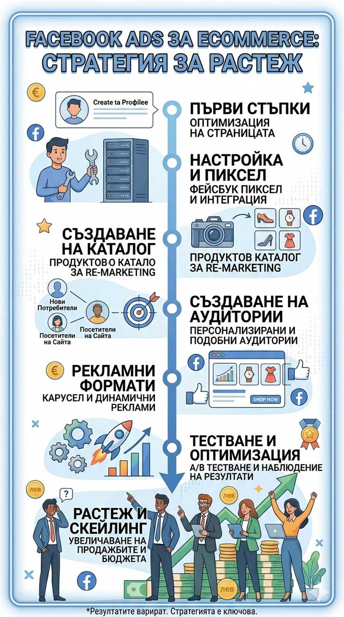 Facebook Ads за eCommerce – подробно ръководство с примери