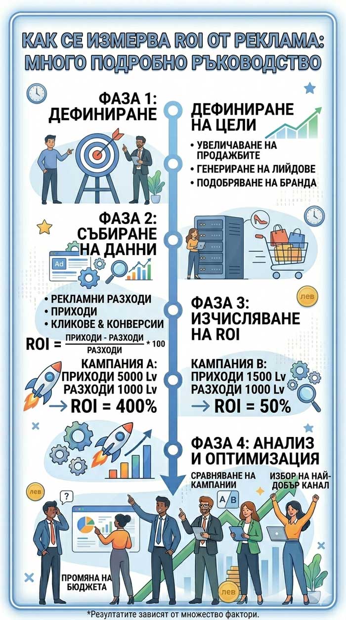Как се измерва ROI от реклама – много подробно ръководство с примери