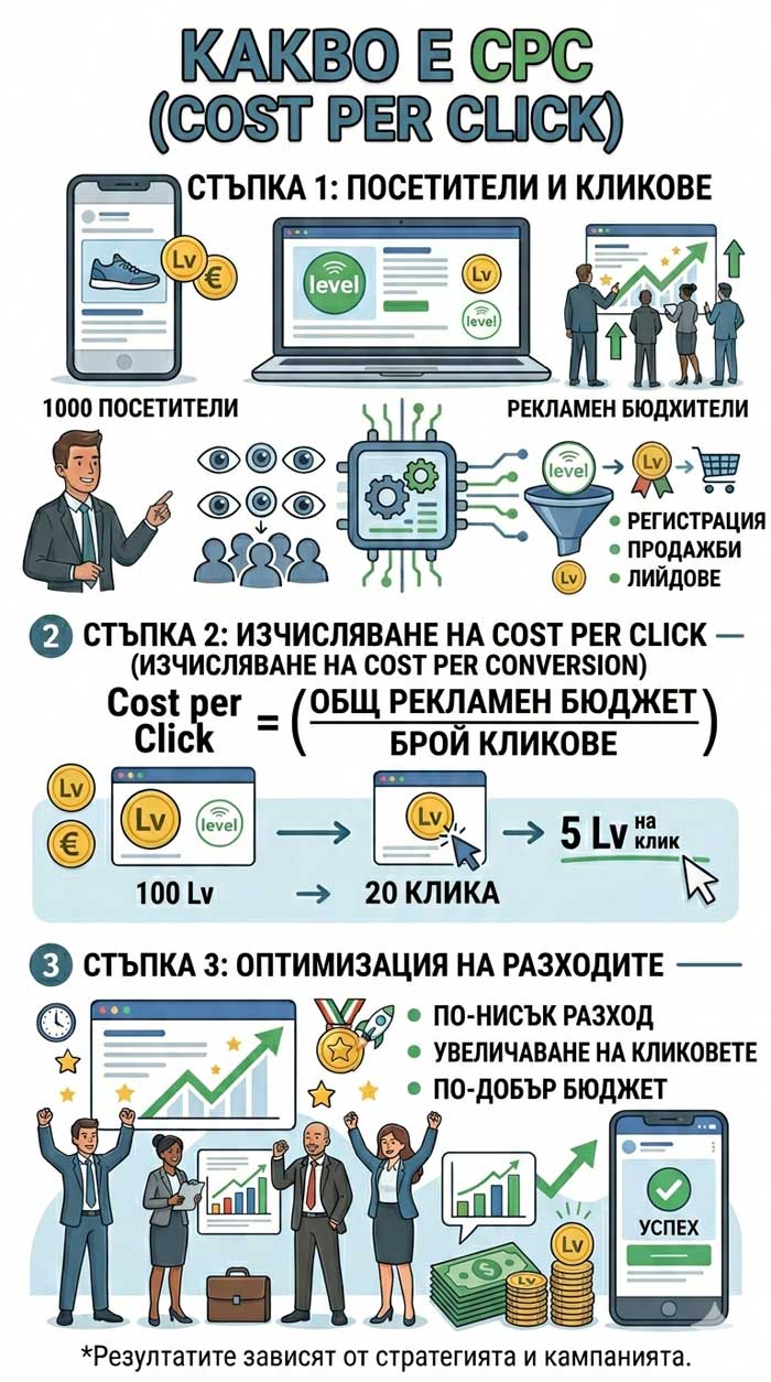 Какво е CPC (Cost per Click) и как да го подобрим – подробно ръководство с примери