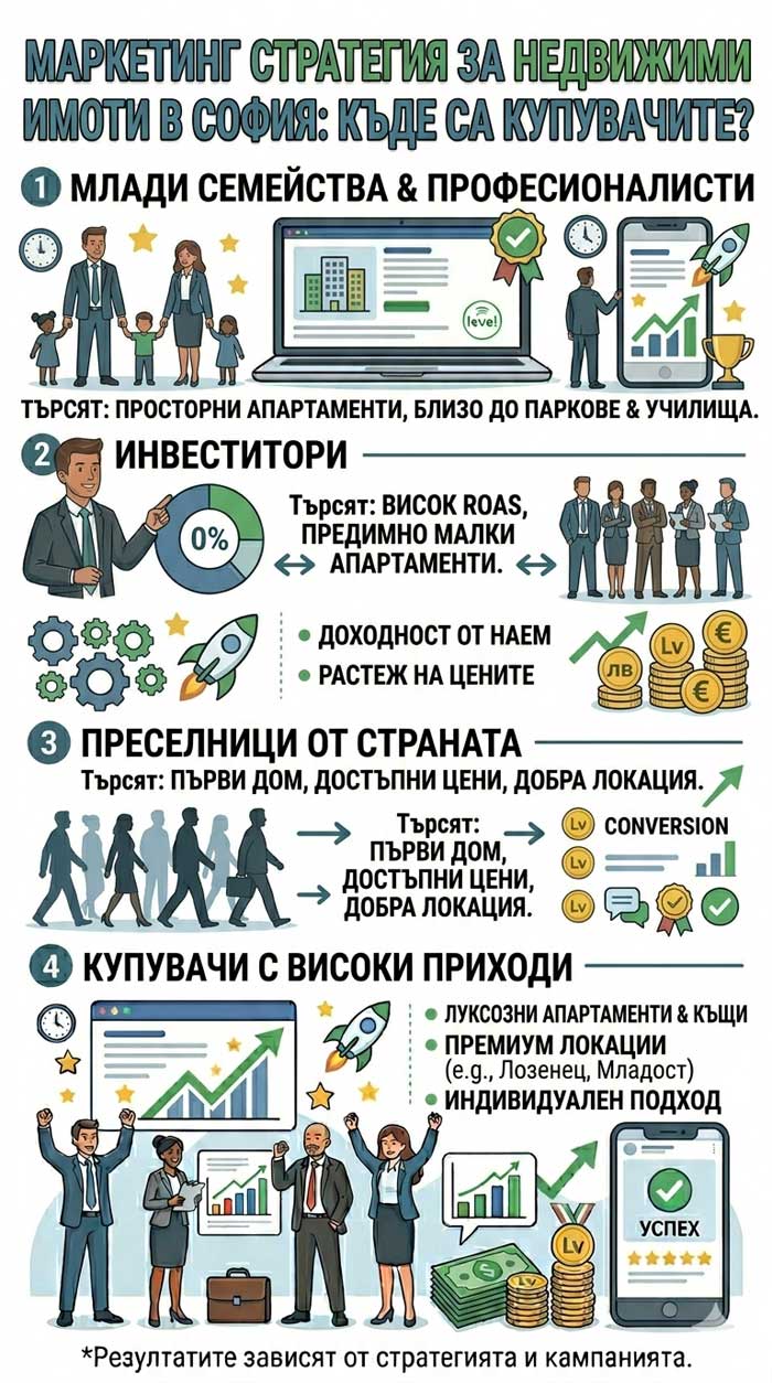 Маркетинг стратегия за недвижими имоти в София: Къде са купувачите?