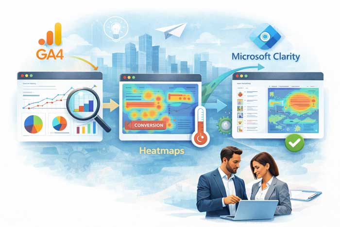 Пълно ръководство: GA4, Heatmaps и Microsoft Clarity за анализ на уеб сайт